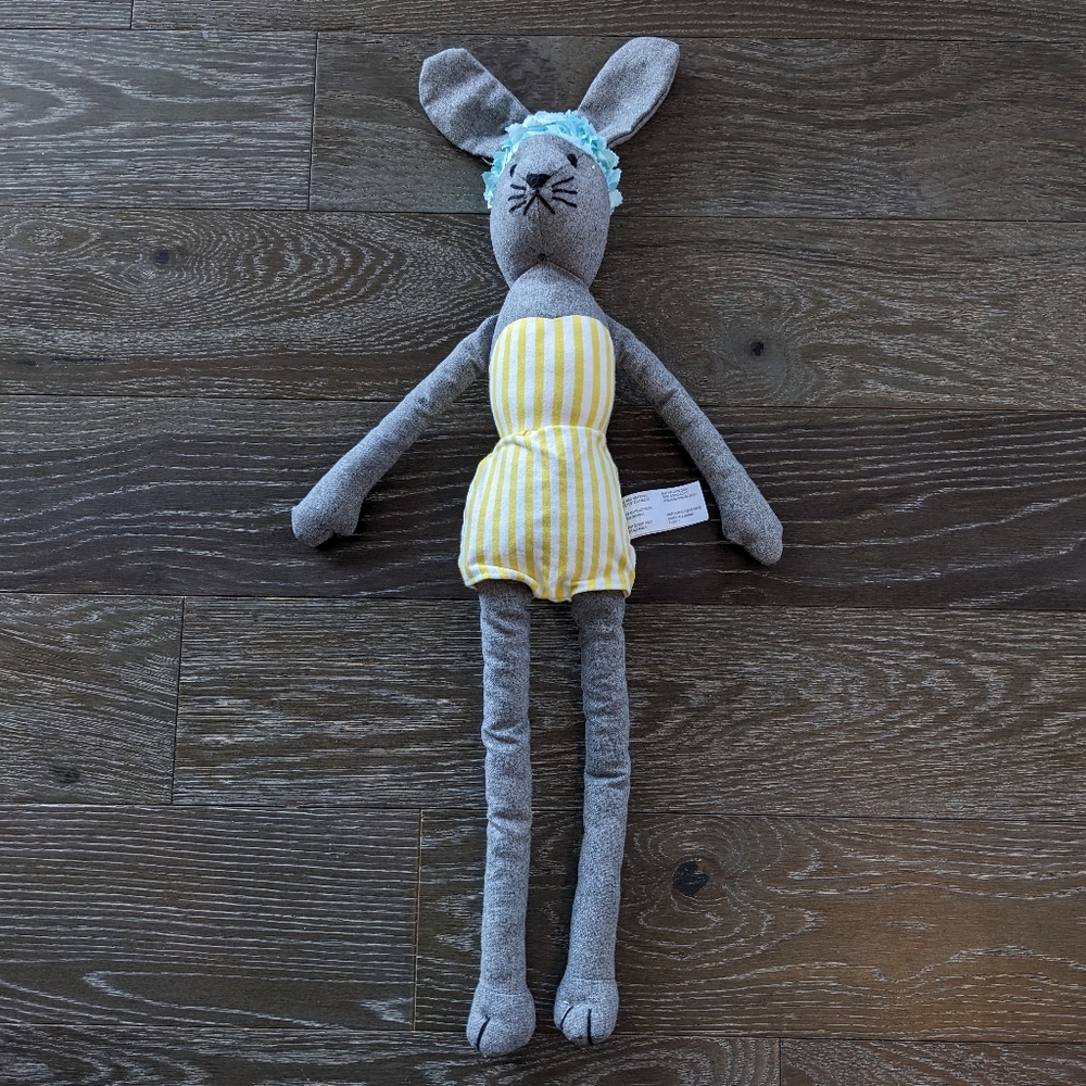 Anthropologie Swim Bunny Stuffed Animal